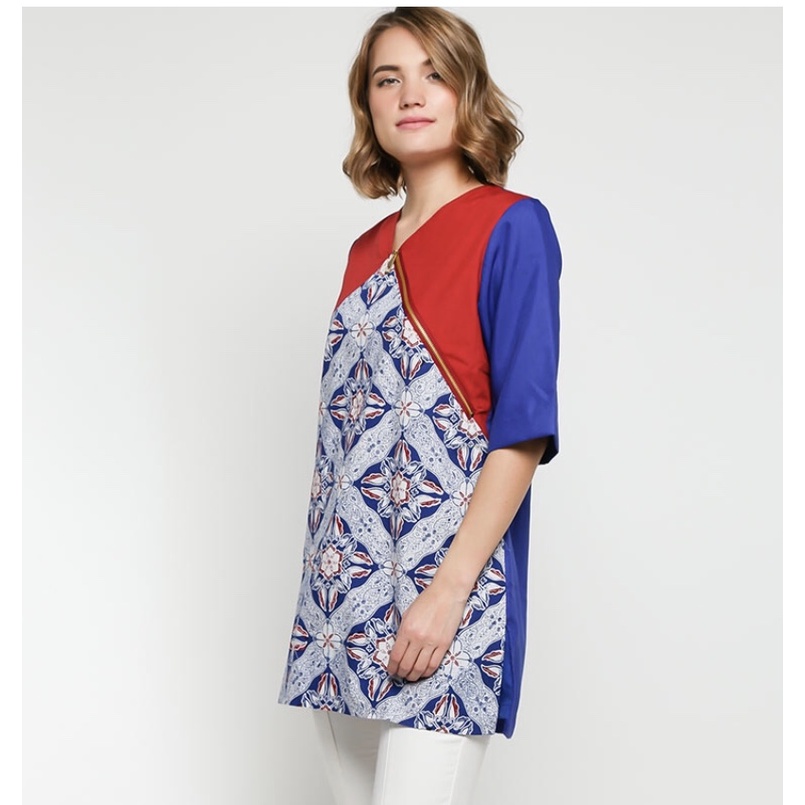 Atasan Batik Wanita Kombinasi batik Bangbiron Cirebon