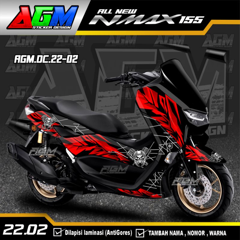 Decal Sticker Nmax 155 All New Full Body/Stiker Decal Nmax Full Body-Aksesori Stiker Cutting Nmax AG