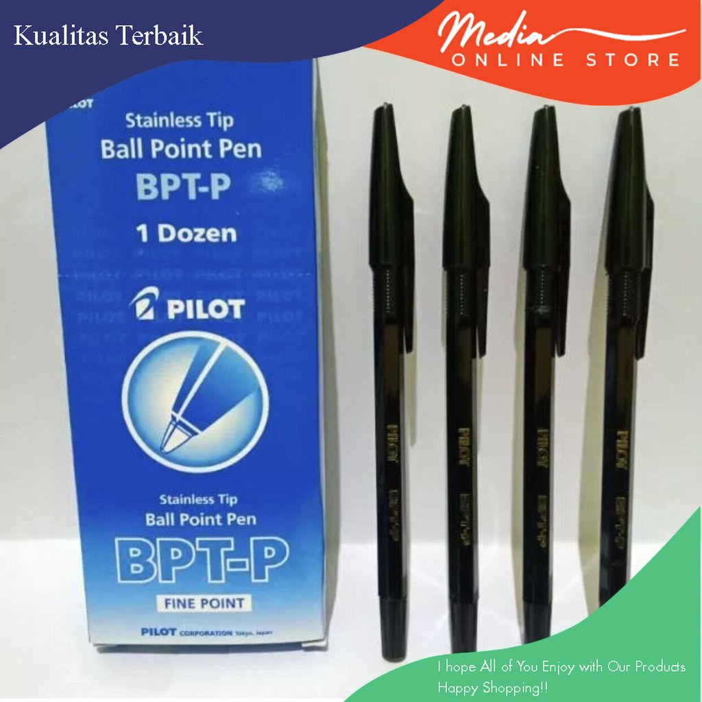 

PROMO!!!Pulpen Pilot ballpoint BPT-P | Ball Point Pen Pilot BPT-P Hitam/Biru Fine Point Stainless Tip Per Pak (12 Pcs)KUALITAS TERBAIK