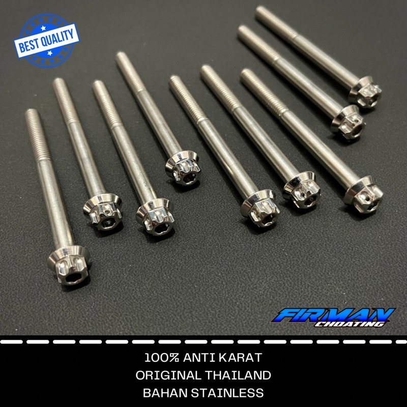 PROBOLT BAUT TUTUP BOX FILTER M6x70 DRAT 10 7CM 1 KUNCI &amp; 2 KUNCI (Harga 1 Biji)