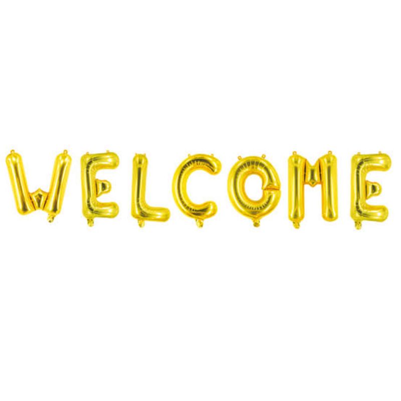 Balon Set Welcome Mas / Balon Huruf