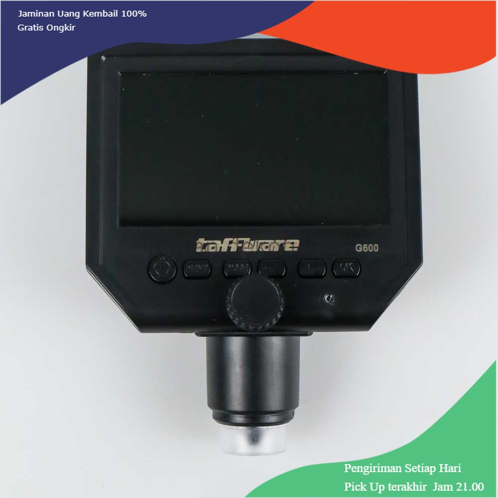 TD - PR2 Taffware Mikroskop Digital 3.6MP 600X Monitor &amp; Fleksibel Stand - G600