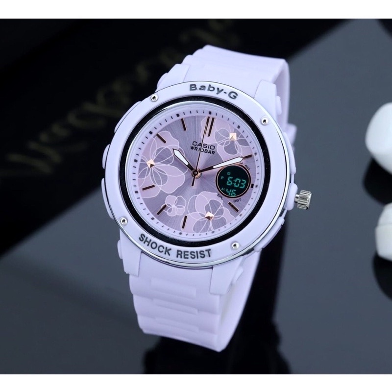 CASIO BABY G Bga150 BabyG Bga 150 Dual Time Jam tangan Sport Cwek [COD] INSTANT KURIR