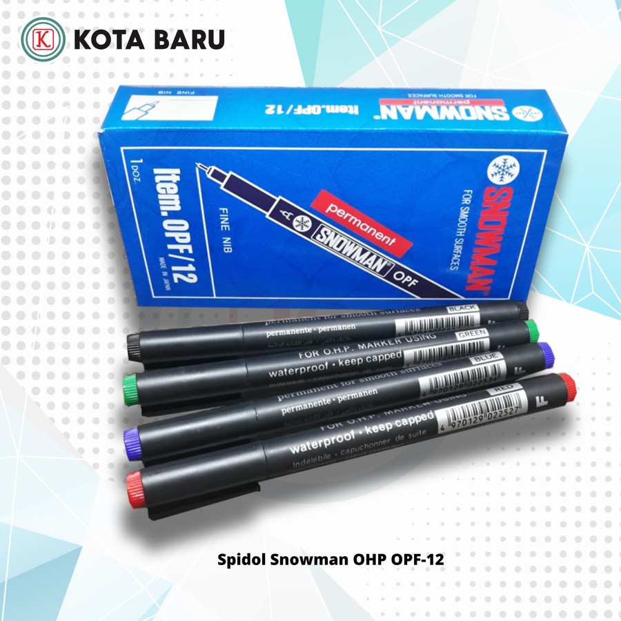 

Spidol Snowman OHP OPF-12