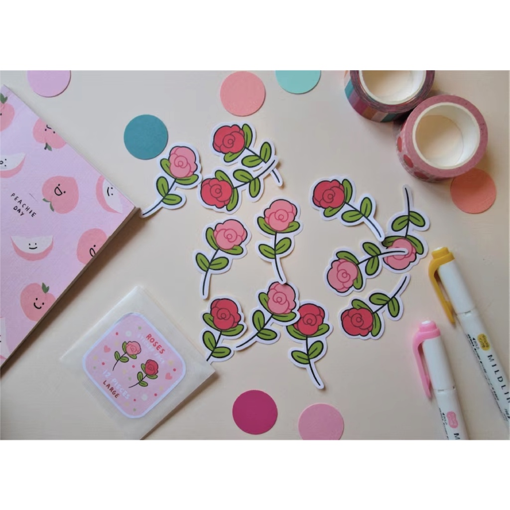 

Rose Sticker Pack (16 or 24 Pieces)