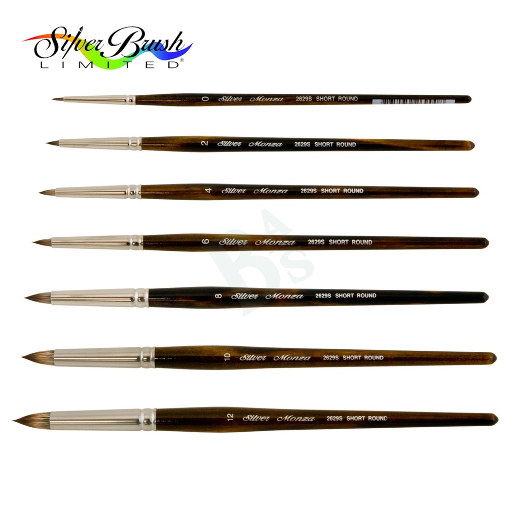 

Silver Brush Monza® 2629S Short Round