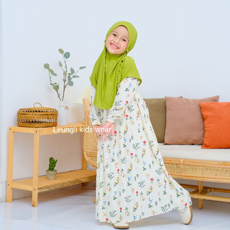 Anak umur 3 sd 10 Baju Anak Perempuan Baju muslim anak perempuan bahan rayon