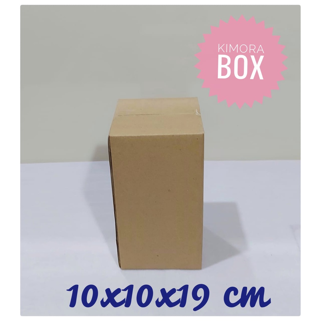 

kardus karton box uk. 10x10x19 cm...ST (SHEET) / SINGLE WALL POLOS