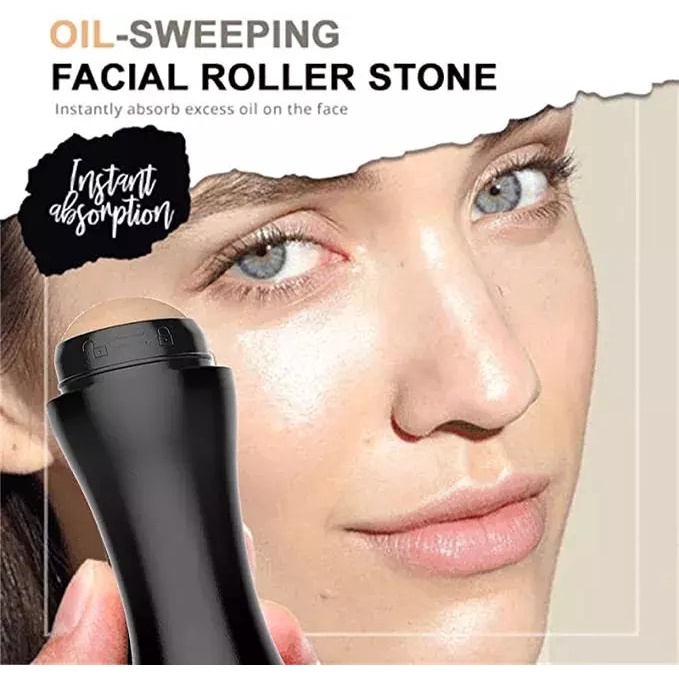 T&amp;Y Alat Pembersih Minyak Di Wajah Oil Absorbing Volcanic Stone Portable Face Roller Oil Control Perawatan Kulit enyerap Minyak Wajah Oil Removing Stick Ball