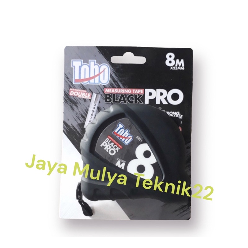 TOHO Meteran black pro 8 meter / Meteran Toho / Alat pertukangan