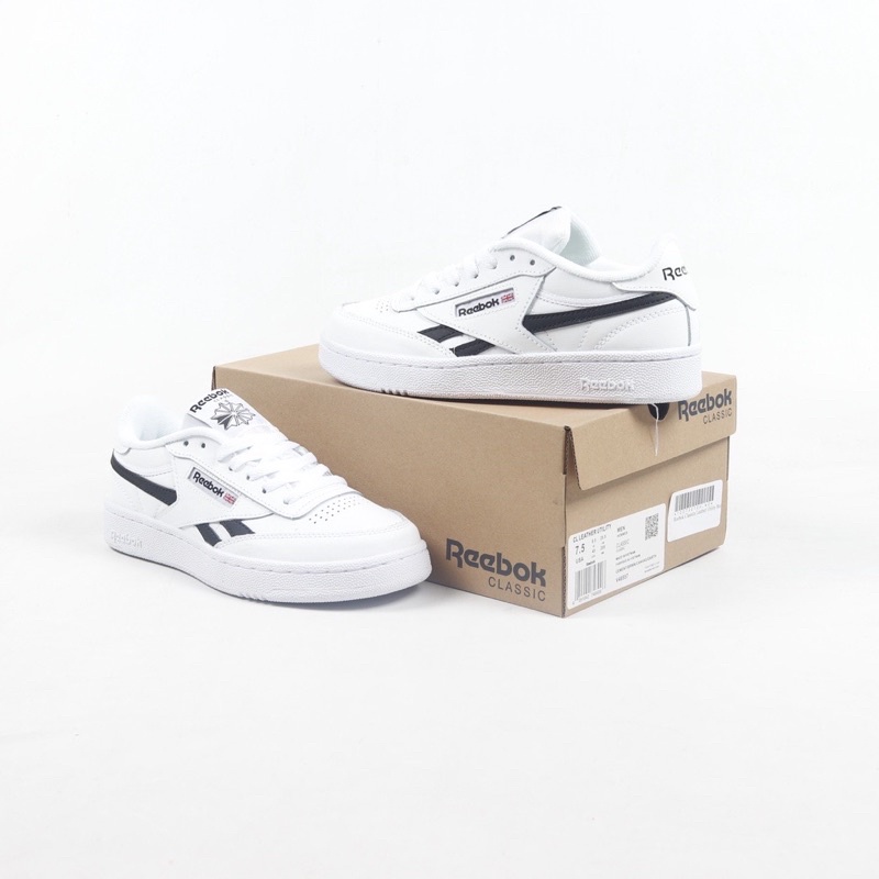 REEBOK CLUB C 85s REVENGE MU WHITE BLACK