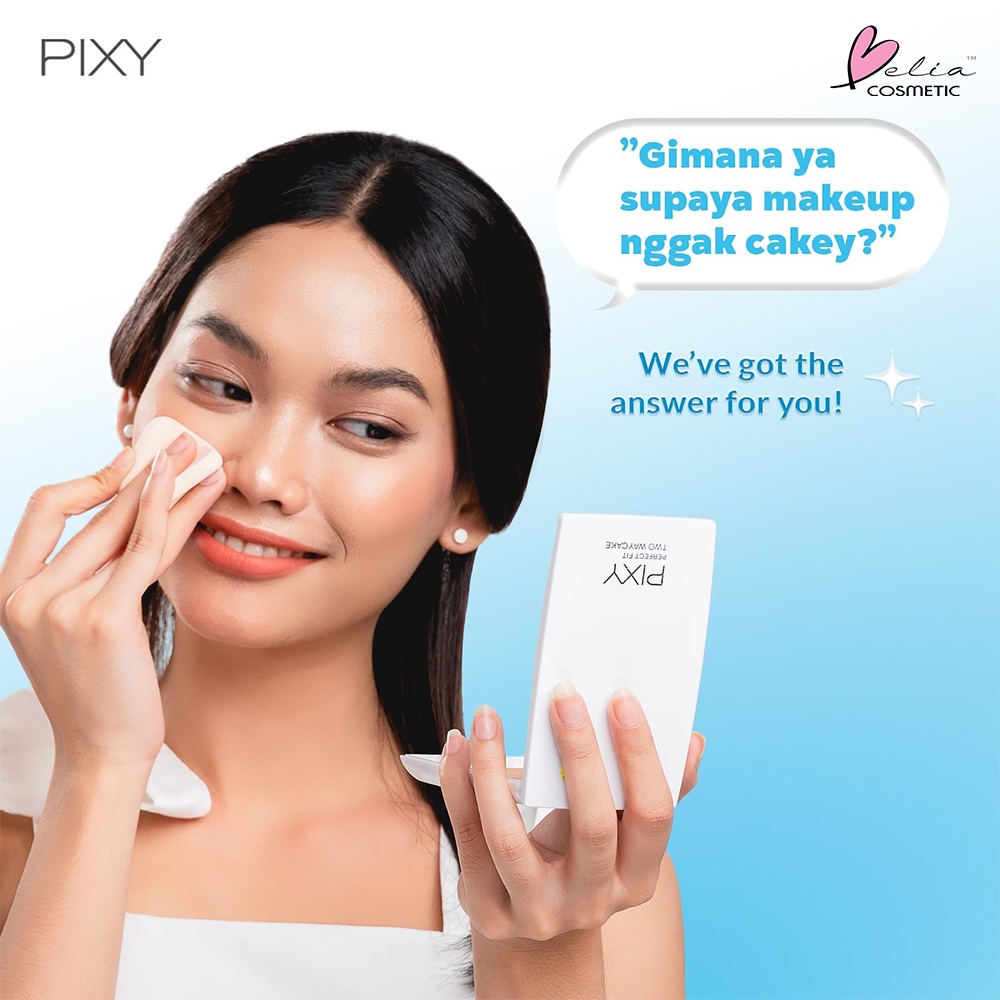 ❤ BELIA ❤ PIXY Perfect FIT TWC Refill 12.2g | bedak padat two way cake UV Whitening