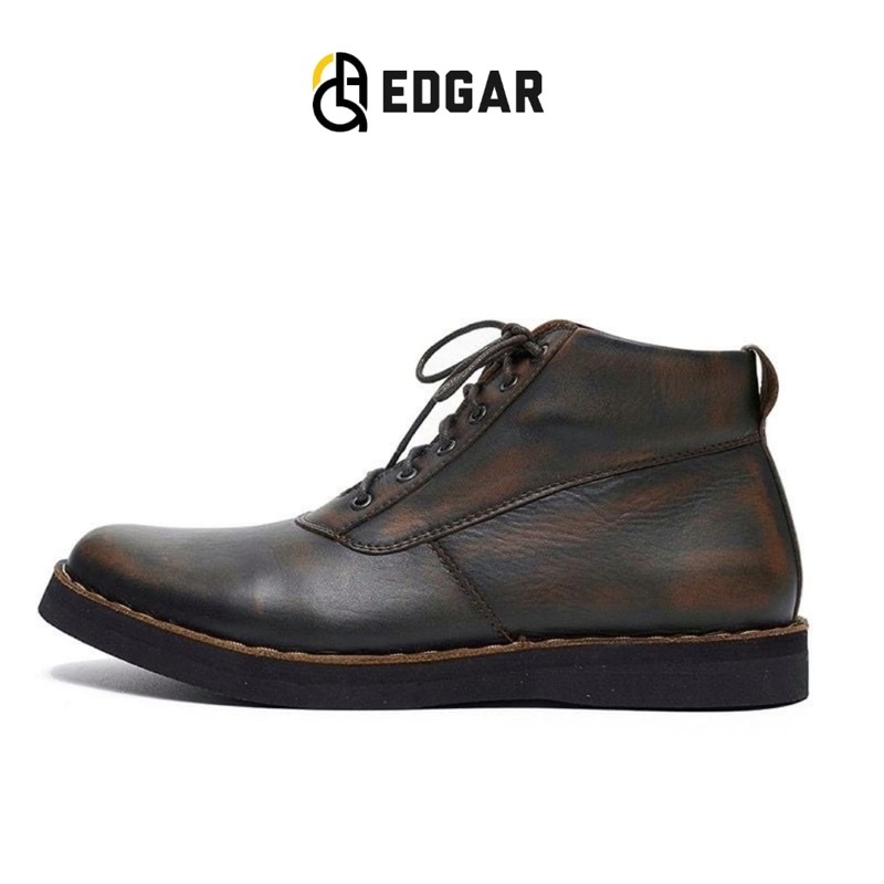 OC-EDGAR SEPATU BOOT PRIA KULIT ASLI BEST QUALITY READY