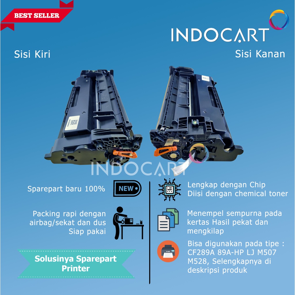Toner Cartridge Compatible CF289A-Printer HP M507 MFP M528-dengan chip