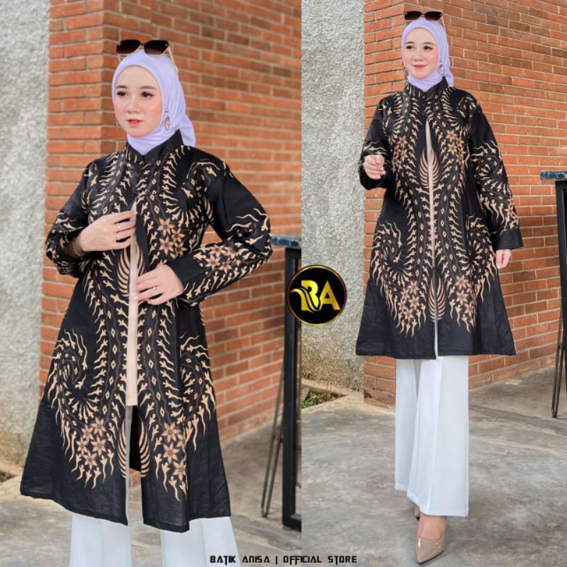 0#BAYARDIRUMAH TUNIK BATIK WANITA | ATASAN BATIK WANITA M L XL XXL JUMBO