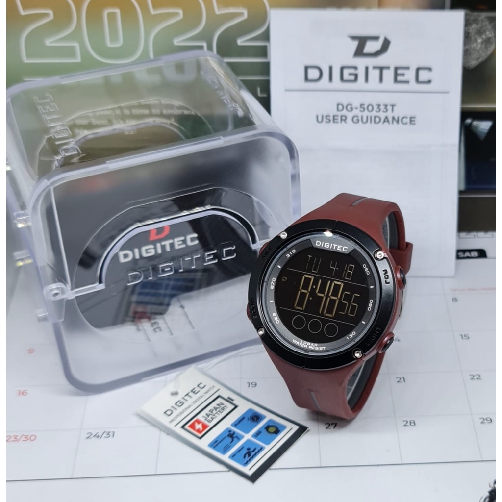 JAM TANGAN PRIA DIGITEC DG 5033T DG-5033T DG5033 ORIGINAL FREE BOX