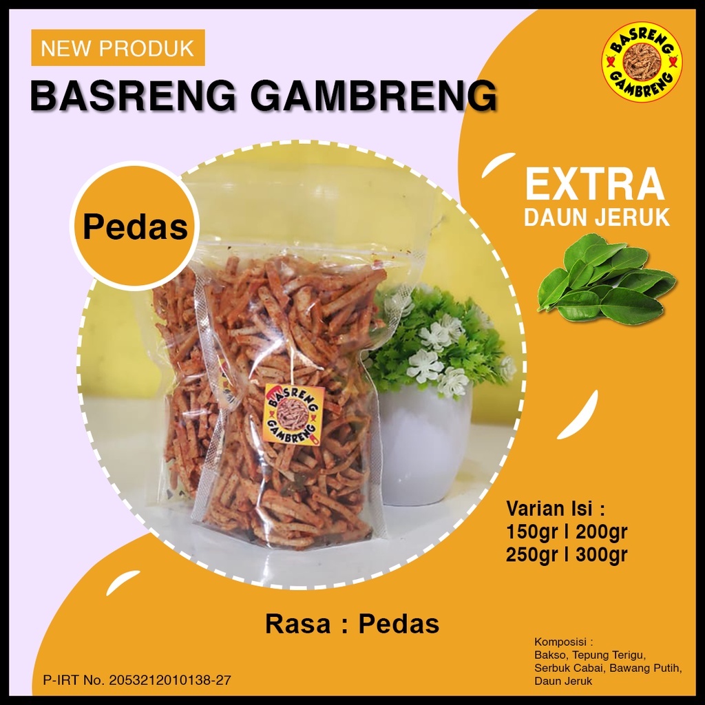 

Basreng Pedas Daun Jeruk / Basreng Viral