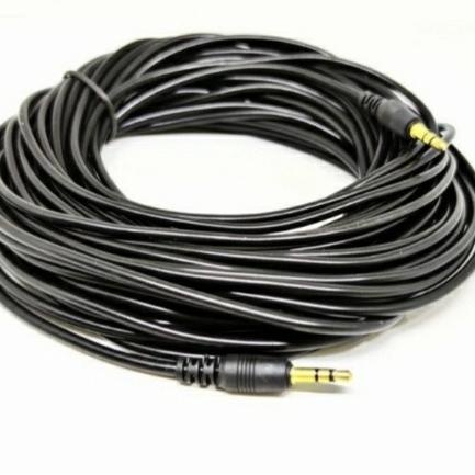 KABEL AUDIO JACK 3.5 PANJANG 10M GOLD PLATED / KABEL AUX 10 METER