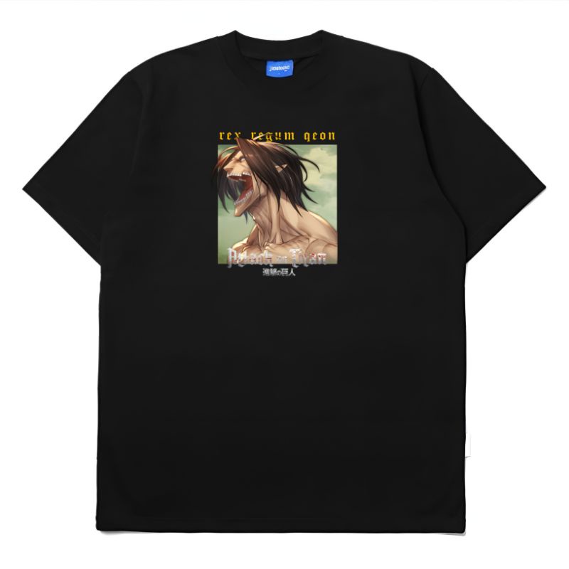 Kaos Baju Tshirt RRQ x Attack on Titan Eren Yeager Titan Original High Quality