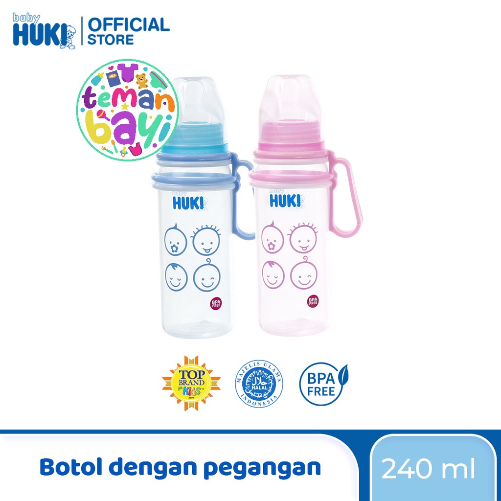 HUKI BOTOL ORTHO NIPPLE WITH HANDLE 240ML