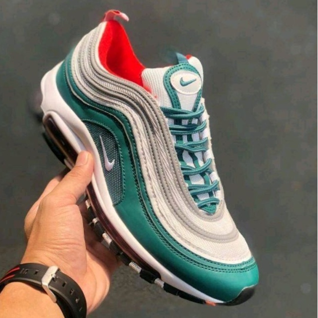 Sepatu Sneakers Nike Air Max Airmax 97 rainforest rain forest Green Hijau Premium