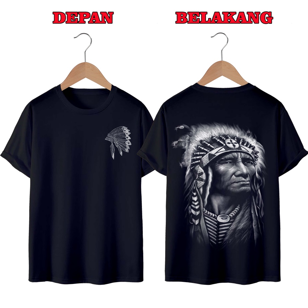 KAOS DISTRO UNISEX (PRIA DAN WANITA) TERBARU, KAOS JUMBO INDIAN