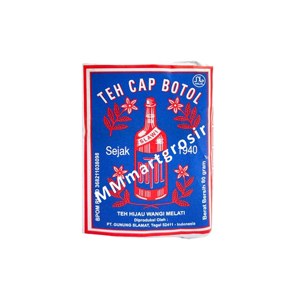 Teh Cap Botol / Teh Hijau Wangi Melati /  Teh Serbuk / 40g