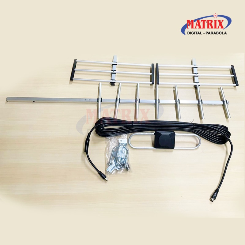 Antena TV Digital MATRIX HD 212 Antena UHF Indoor / Oudoor + Kabel 10 Meter