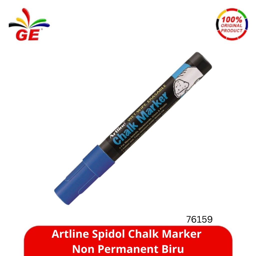 

ARTLINE - Spidol Chalk Marker Non Permanent Biru 76159