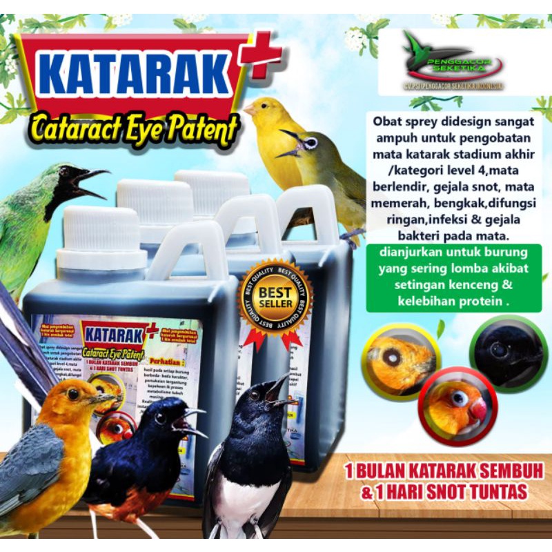 Obat Katarak Patent 500ml untuk semua jenis burung Mengobati mata burung snot Katarak Bengkak