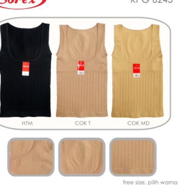Pressbody korset tanktop body, FreeSize Sorex 6245