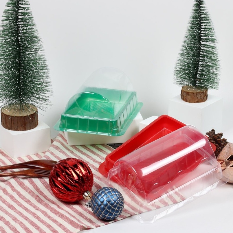 25 pcs kotak mika packaging bolu gulung mika bening kemasan cheese cake mika kue ulang tahun ukuran 