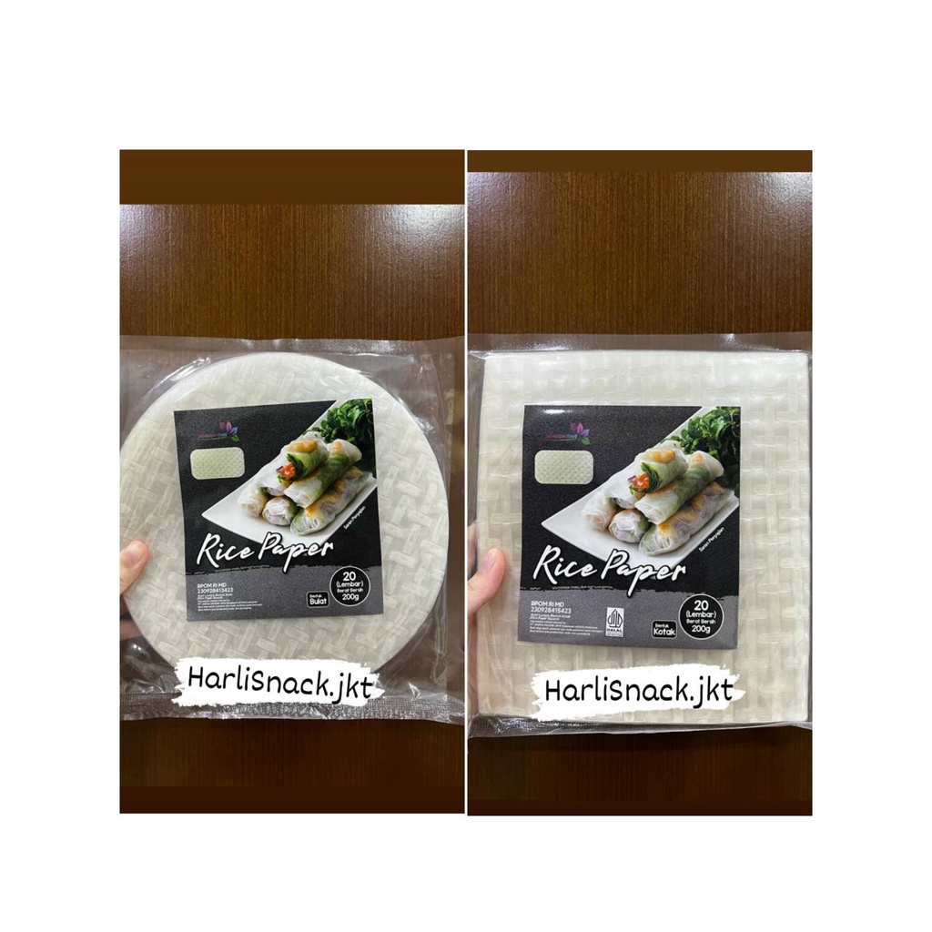 

Rice Paper / Banh Trang High Quality Rice Paper 22cm / Kulit Lumpia Vietnam Rice Paper / Rice Roll Spring Roll