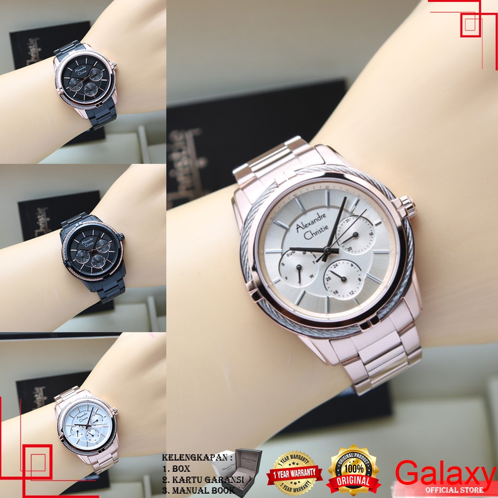 ALEXANDRE CHRISTIE JAM TANGAN WANITA JAM TANGAN ORIGINAL JAM TANGAN TERBARU JAM TANGAN ORI JAM ALEXA