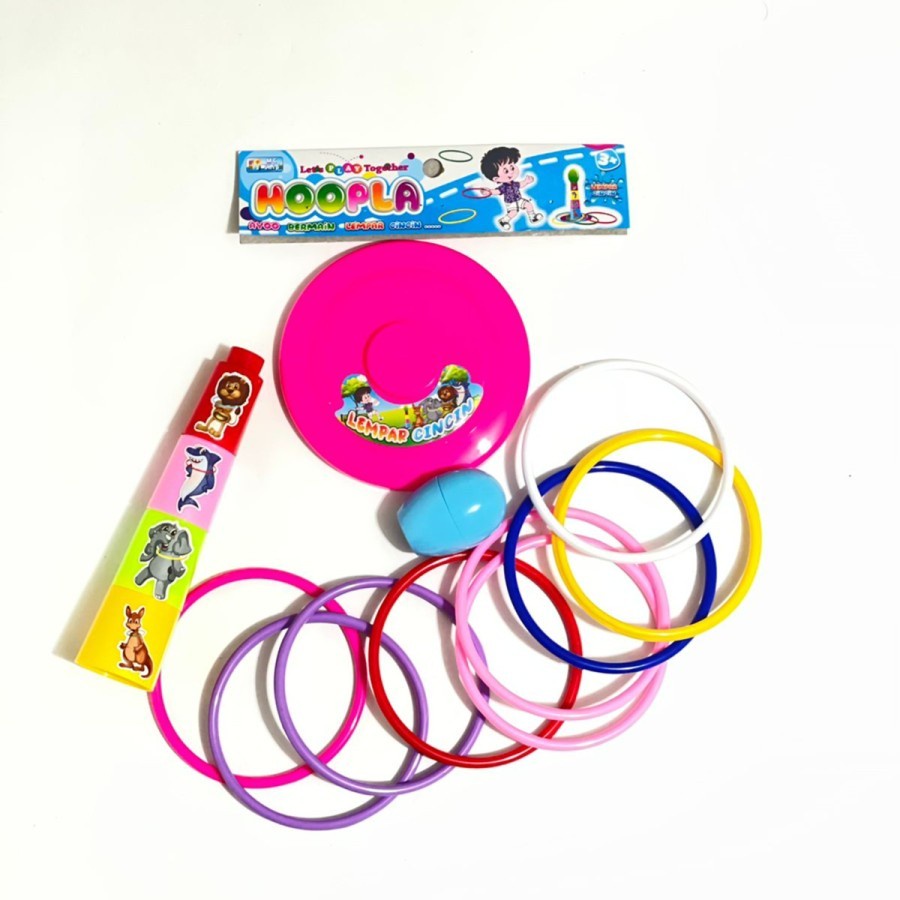 Mainan Anak Hoopla Ring Throw Mainan Lemparan Ring Lempar Cincin MB05 / Ring Toss / Mainan Adu Jitu Lempar Gelang / Lempar Cincin /Animal Ring Game