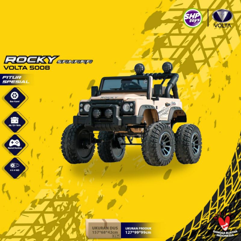 Mobil Aki Jeep Rocky SAHARA HIMALAYA HULK (Volta 5008) READY Pontianak
