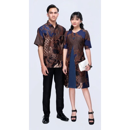 BATIK COUPLE SARIMBIT KELUARGA FAMILY DRESS KEMEJA PRIA WANITA ANAK MAESYA BIRU  MODERN KONDANGAN KEKINIAN SERAGAM TERBARU TUNIK JUMBO XXXL BIG SIZE