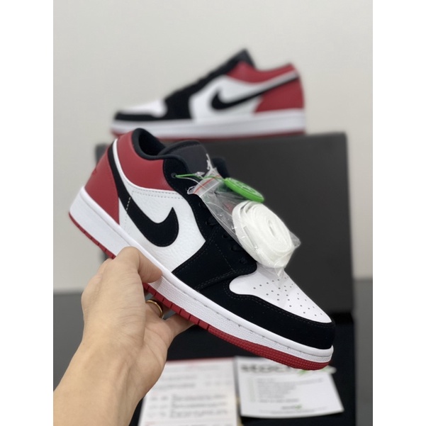 Sepatu Nike Air Jordan 1 Low Bred Toe