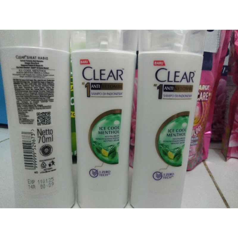Shampo Clear Shampo Anti Ketombe Shampo 70 ml