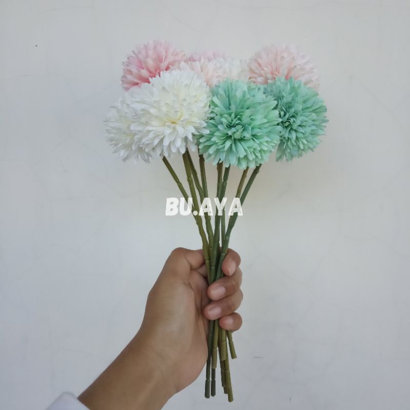 Bunga Pom Pom Bunga Dandelion Artificial