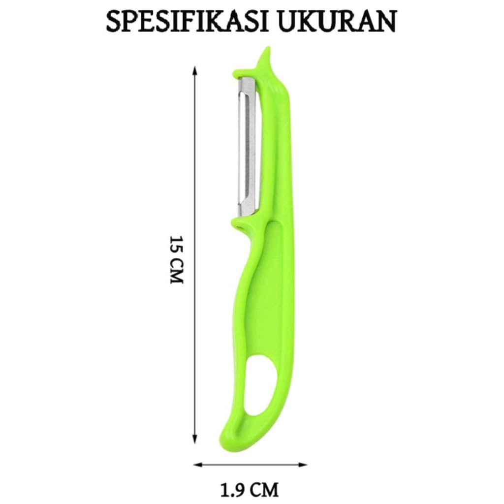 Pisau Pengupas Kulit Buah / Alat Pengupas Buah Dan Sayur Super Tajam Fruit Slicer Stalinless Steell