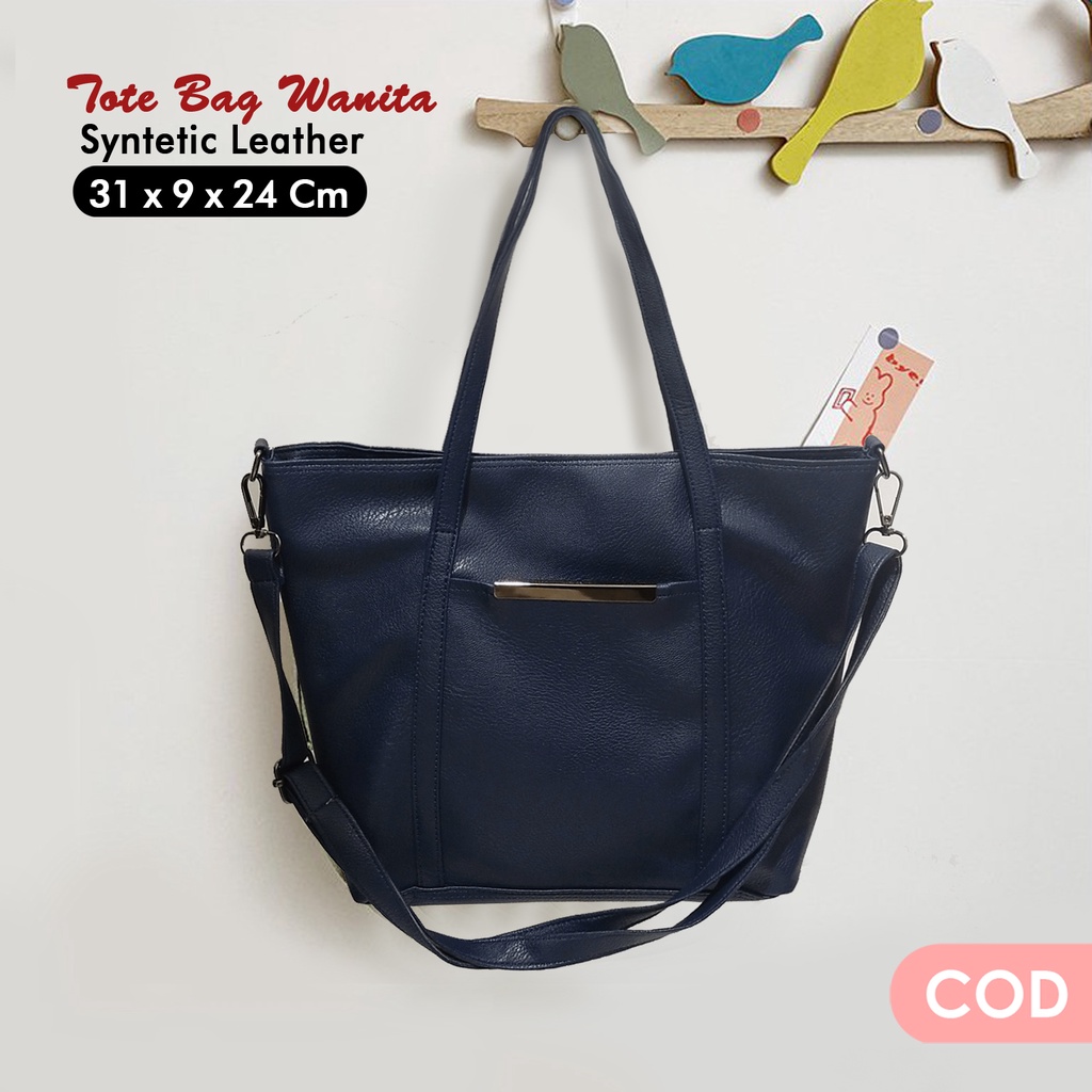 Totebag tas wanita kulit sintetis tas selempang wanita kekinian