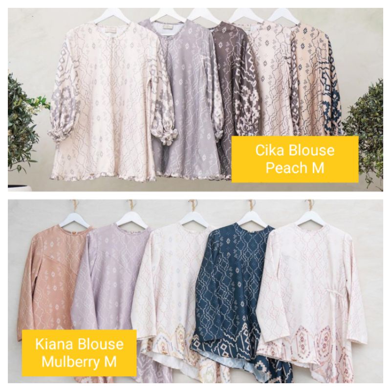 Cika Blouse Peach M Kiana Blouse M Wearing Klamby
