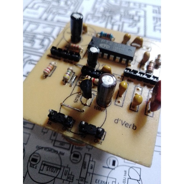 KIT EFEK GITAR MINI REVERB