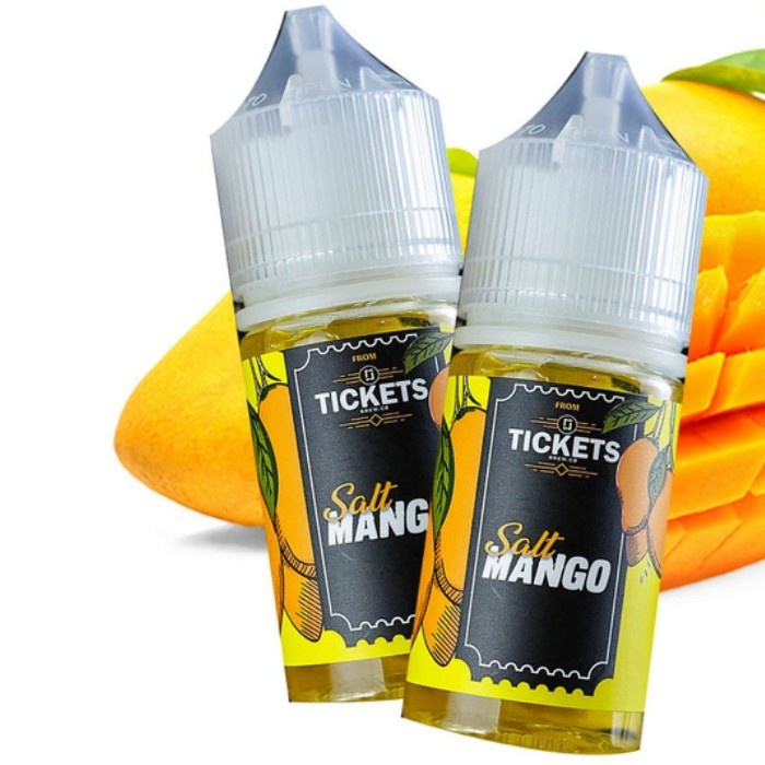 ORIGINAL 100% LIQUID TICKETS MANGO SALTNIC 35MG BY EJM