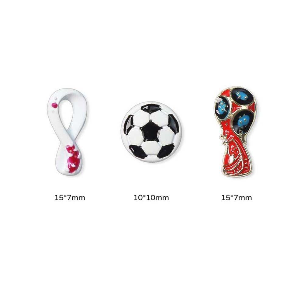 AUGUSTINA Dekorasi Kuku Piala Dunia Agustina Fashion Wanita Piala Piala Dunia Football Cup Nail Ornament 3D Nail Jewelry