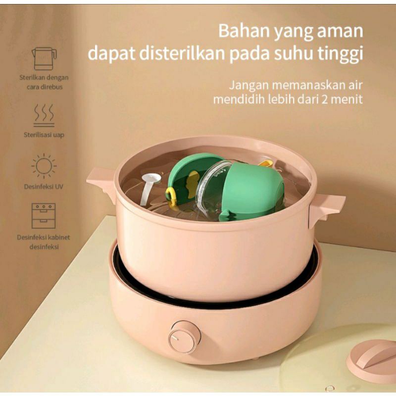 (BESAR 800 ML) Dino Tempat Kotak Wadah Penyimpanan Susu Bubuk Bayi Portabel Sealed Anti Tumpah