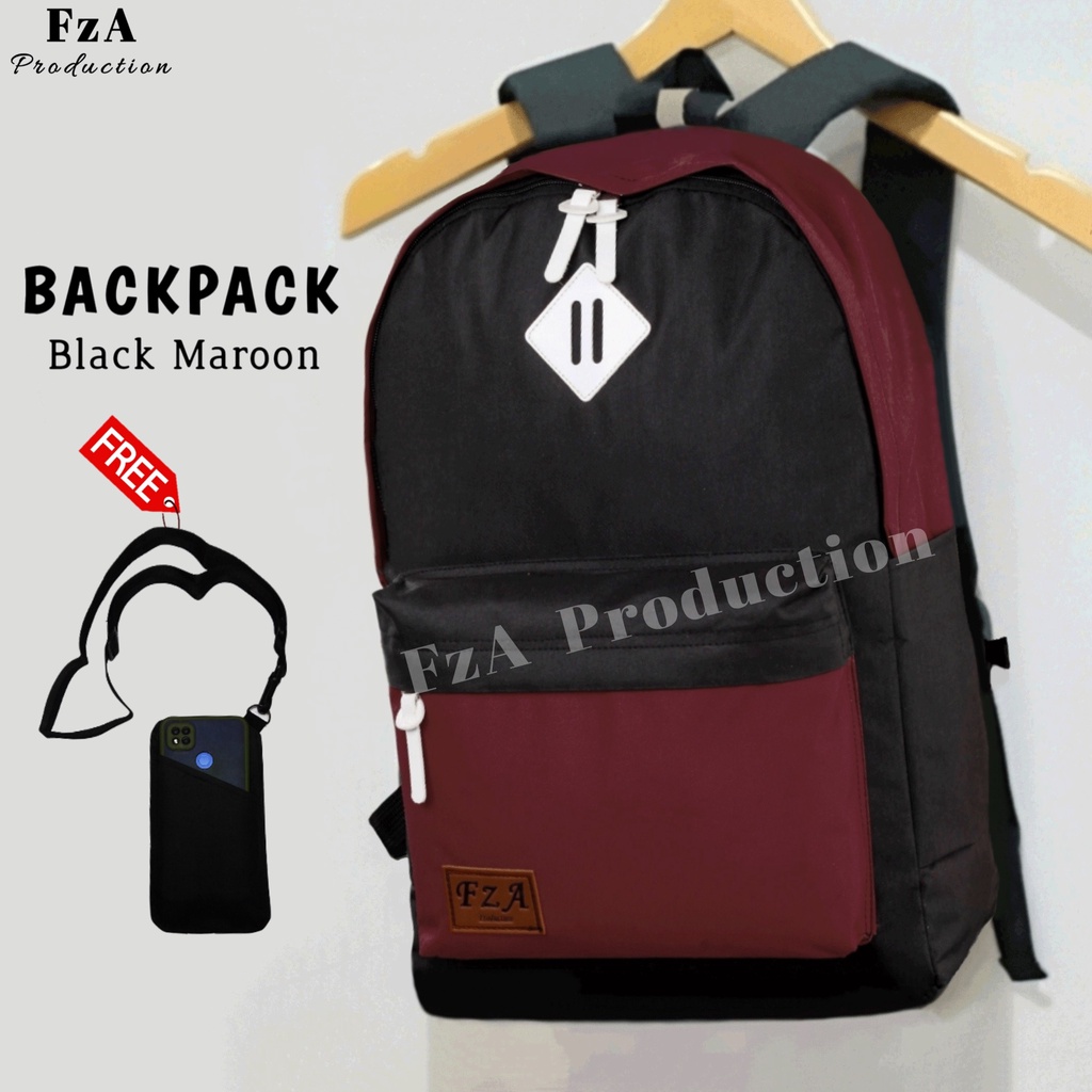 Big Promo..Tas Ransel Distro sekolah kuliah Kerja Pria Wanita Tas Ransel Laptop Original - FzA FREE Sako walet HP