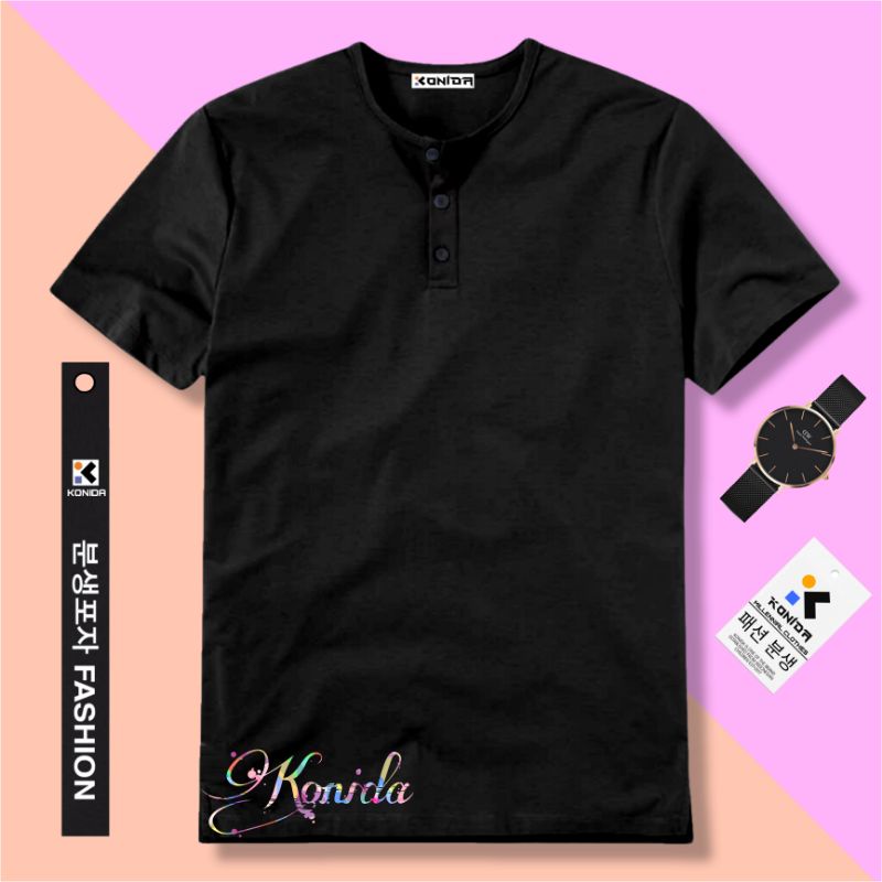 Kaos Polos Kancing / Kaos Polos Henley / Kaos Polos Hanley / Kaos Polos Kaos Polos Kancing / Kaos Polos Henley / Kaos Polos Kancing Depan / Kaos Polos Pria Keren