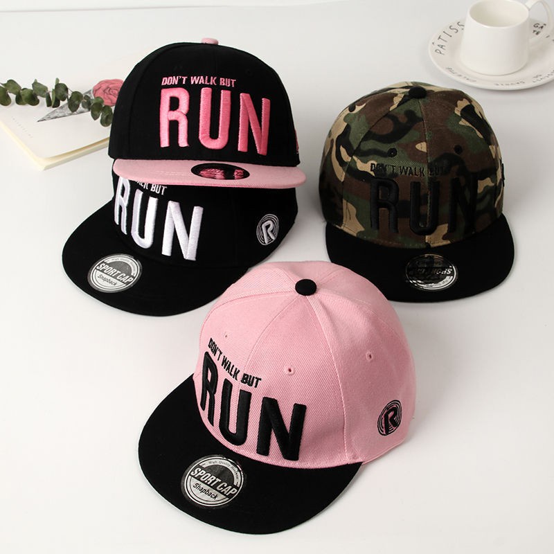 Topi Bayi Laki-Laki / Perempuan 3-6 Tahun Bahan Katun Bordir Gaya Hip Hop Untuk Musim Panas
